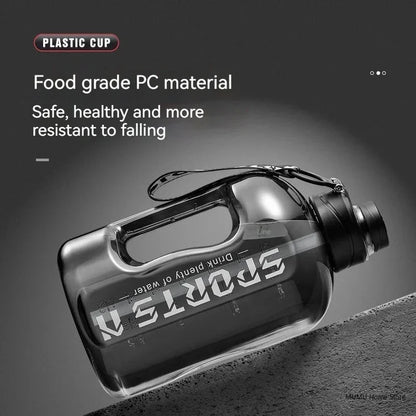 1.7L/2.7L/4L/5L Large Capacity Water Bottle Gym Cycling Cup Sports Water Bottle Portable For Fitness Camping Men Water Kellte