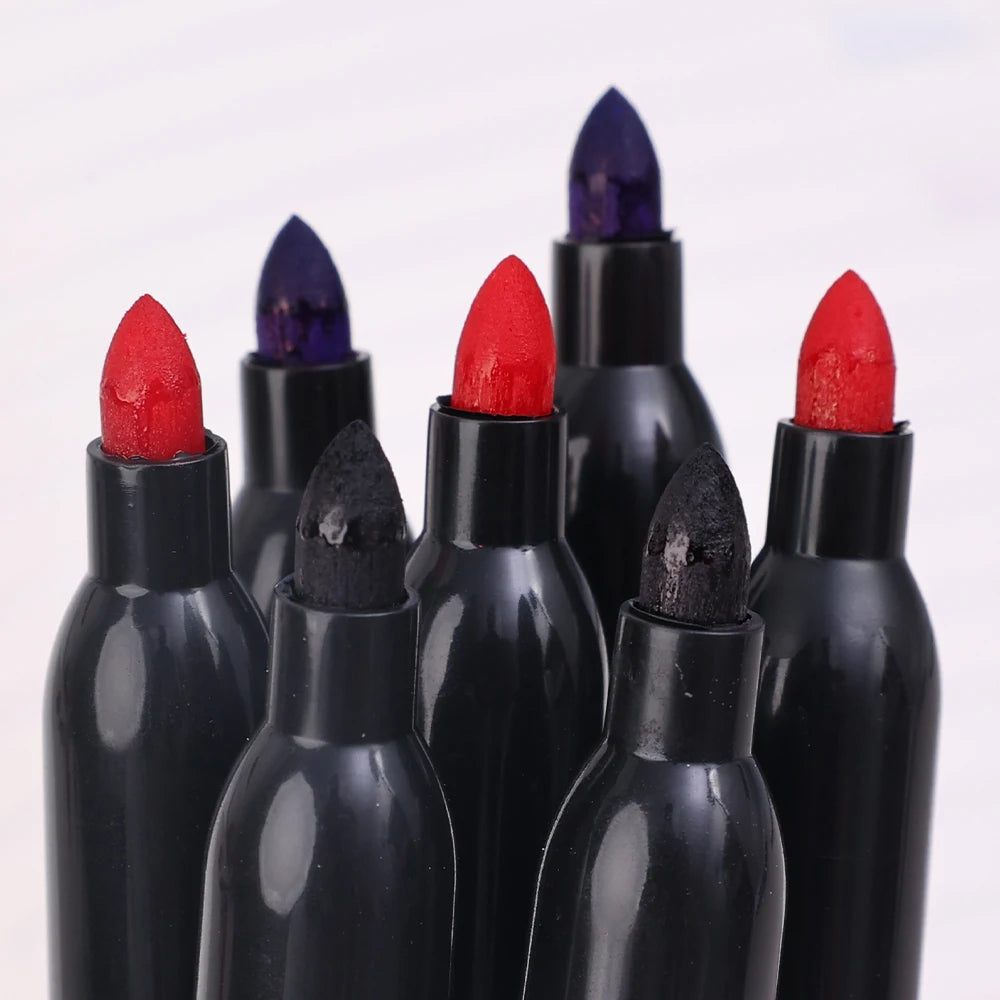 1-20Pcs Permanent Marker Pen Drawing Markers Oil-Based Waterproof Black Blue Red Ink Sketch Pens Stationery Art School Supplies