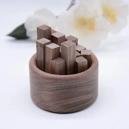 1PC Essential Oil Diffuser Wood Unique Eco-Friendly Fireless Aroma Aromatherapy Fragrance Diffused Home Office Decoration Crafts