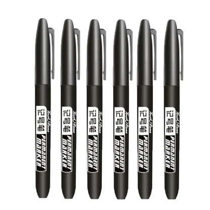 1-20Pcs Permanent Marker Pen Drawing Markers Oil-Based Waterproof Black Blue Red Ink Sketch Pens Stationery Art School Supplies