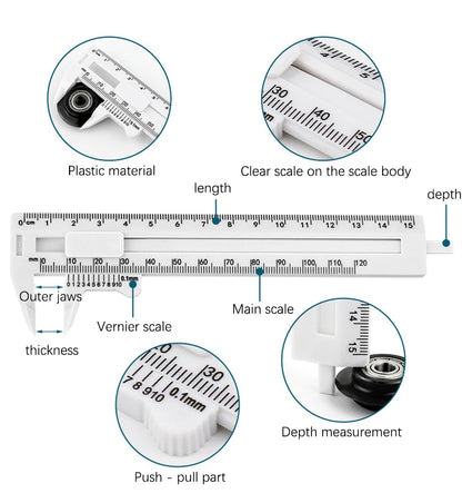 150mm 100mm Electronic Digital Caliper Carbon Fiber Dial Vernier Caliper Gauge Micrometer Measuring Tool Digital Ruler