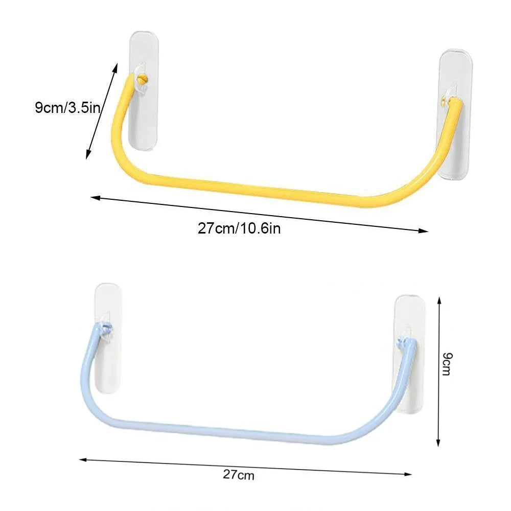 4PCS Simple Shoe Rack Wall-mounted Bathroom Slippers Hook Holder Shoes Slipper Drain Storage Drying Rack Shoe Organizer Hanger