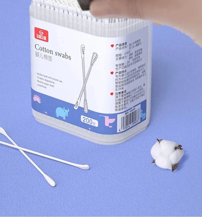 400/200 Pcs Double Head Cotton Swab Women Makeup Lipstik Buds Tip Sticks Nose Ear Cleaning Health Care Tools Bastoncillos Oidos