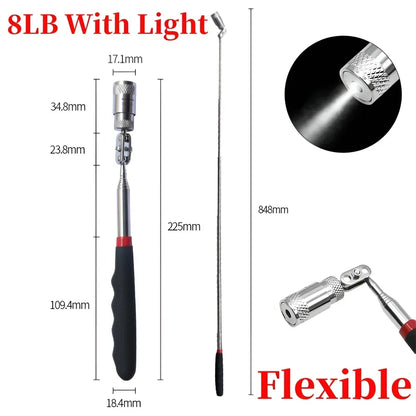1pc Telescopic Pickup Magnetic Iron Rod Household Automotive Repair and Inspection Tool Strong Magnetic Metal Screw Suction Rod