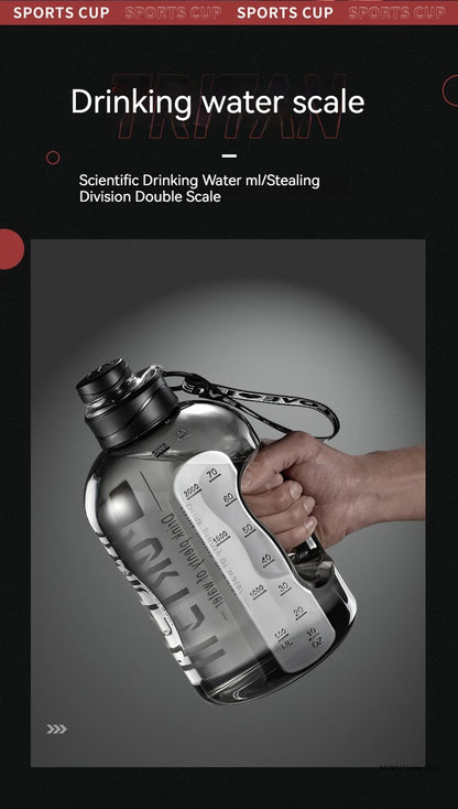 1.7L/2.7L/4L/5L Large Capacity Water Bottle Gym Cycling Cup Sports Water Bottle Portable For Fitness Camping Men Water Kellte