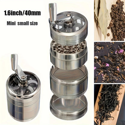 1.6-Inch/40mm Household Mini Nut and Hard Spice Manual Grinder for Nutmeg, Ginger, Rock Salt, and Pepper Corn