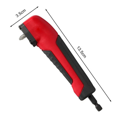 1/4 Inch 90°/105° Degree Right Angle Attachment Labor-saving Corner Electric Drill Chuck Rotatable Screwdriver Socket Adapter