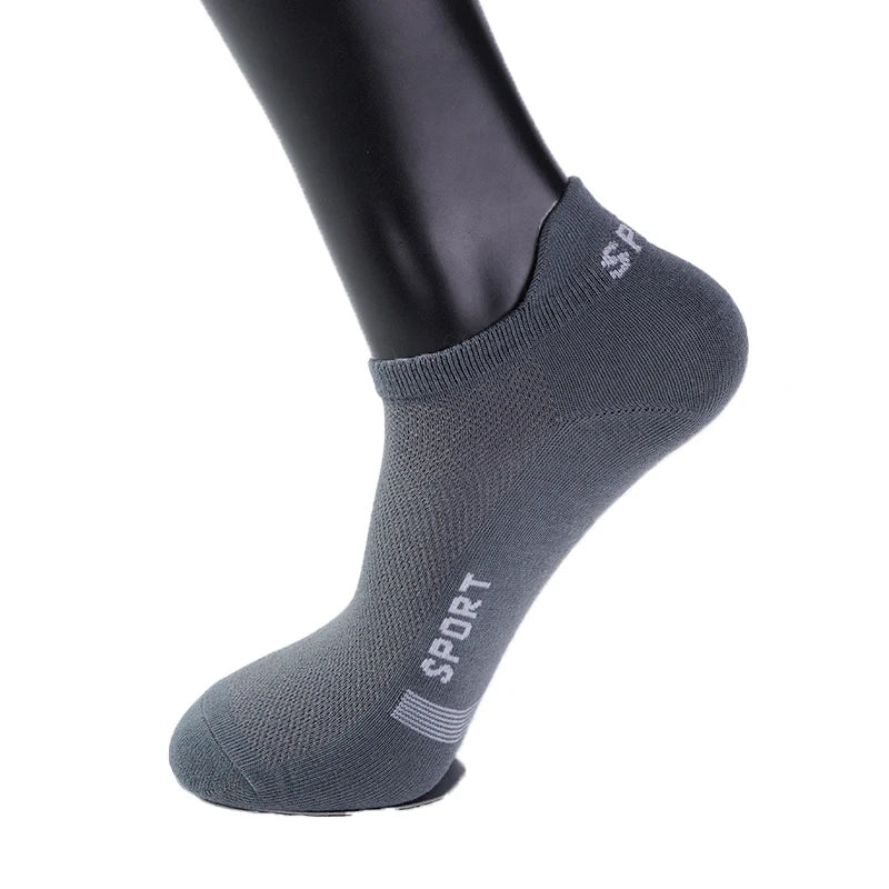 4 Pairs Man Cotton Short Socks Fashion Breathable Mesh Men Comfortable Casual Ankle Sock Pack Male Street Fashions