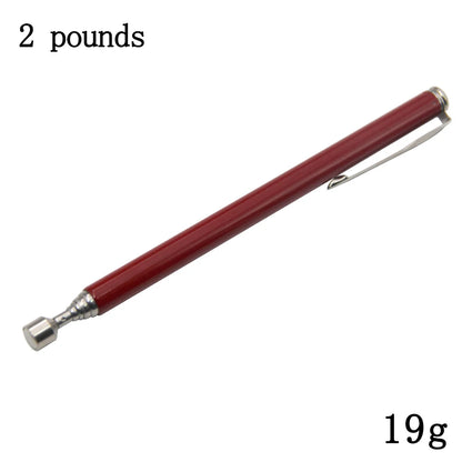 Strong Magnetic Suction Rod Orange Red Handle Magnetic Pickup Stainless Steel Antenna Retractable Suction Iron Rod
