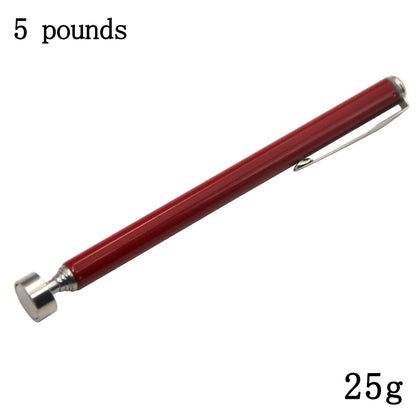 Strong Magnetic Suction Rod Orange Red Handle Magnetic Pickup Stainless Steel Antenna Retractable Suction Iron Rod