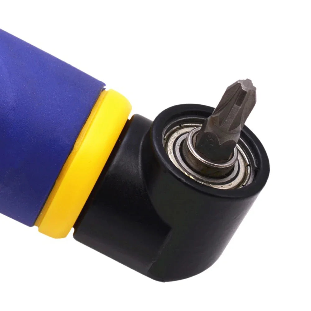 1/4 Inch 90°/105° Degree Right Angle Attachment Labor-saving Corner Electric Drill Chuck Rotatable Screwdriver Socket Adapter