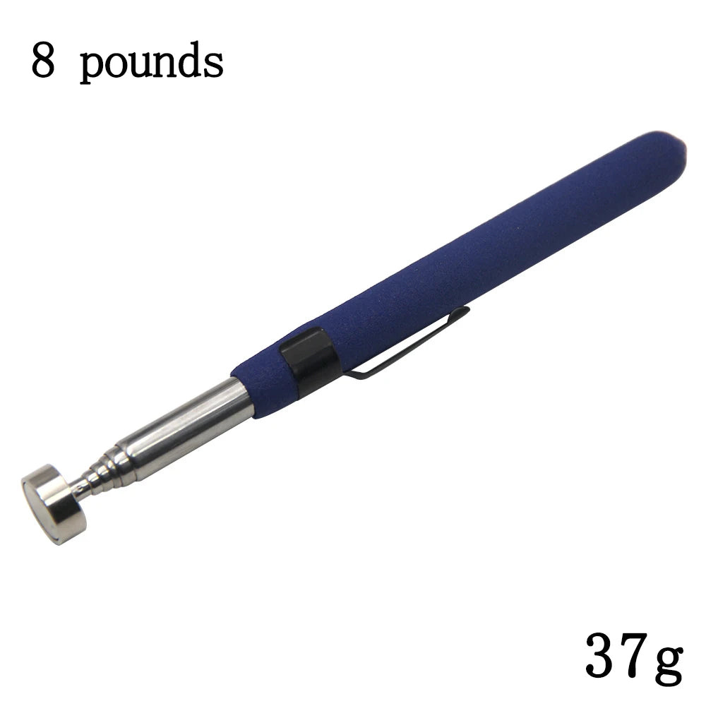 Strong Magnetic Suction Rod Orange Red Handle Magnetic Pickup Stainless Steel Antenna Retractable Suction Iron Rod
