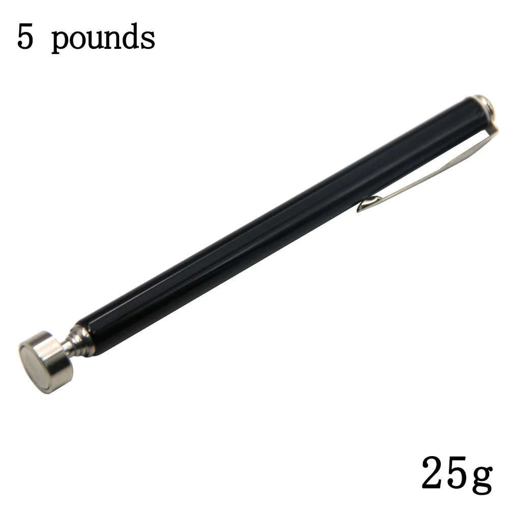 Strong Magnetic Suction Rod Orange Red Handle Magnetic Pickup Stainless Steel Antenna Retractable Suction Iron Rod