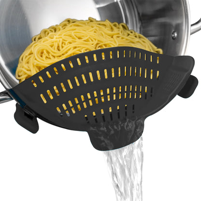 1PC Adjustable Silicone Clip on Strainer for Pots
