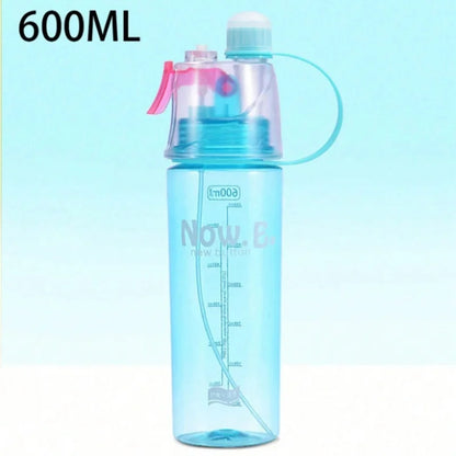 20.3oz Sports Water Bottle Portable Leakproof Spray Water Cup Durable BPA Free Plastic Drinking Jug Outdoor Travel Gym Drinkware