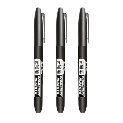 1-20Pcs Permanent Marker Pen Drawing Markers Oil-Based Waterproof Black Blue Red Ink Sketch Pens Stationery Art School Supplies