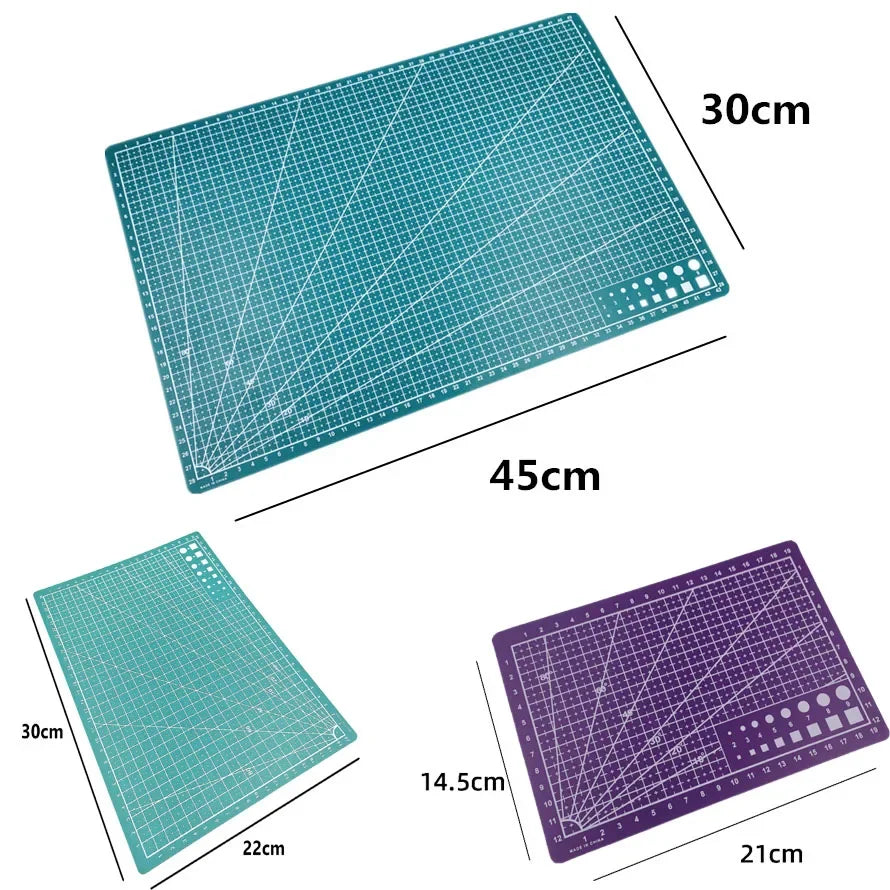 A3 A4 A5 PVC Cutting Mat Workbench Patchwork Sewing Manual DIY Knife Engraving Leather Cutting Board Single Side Underlay