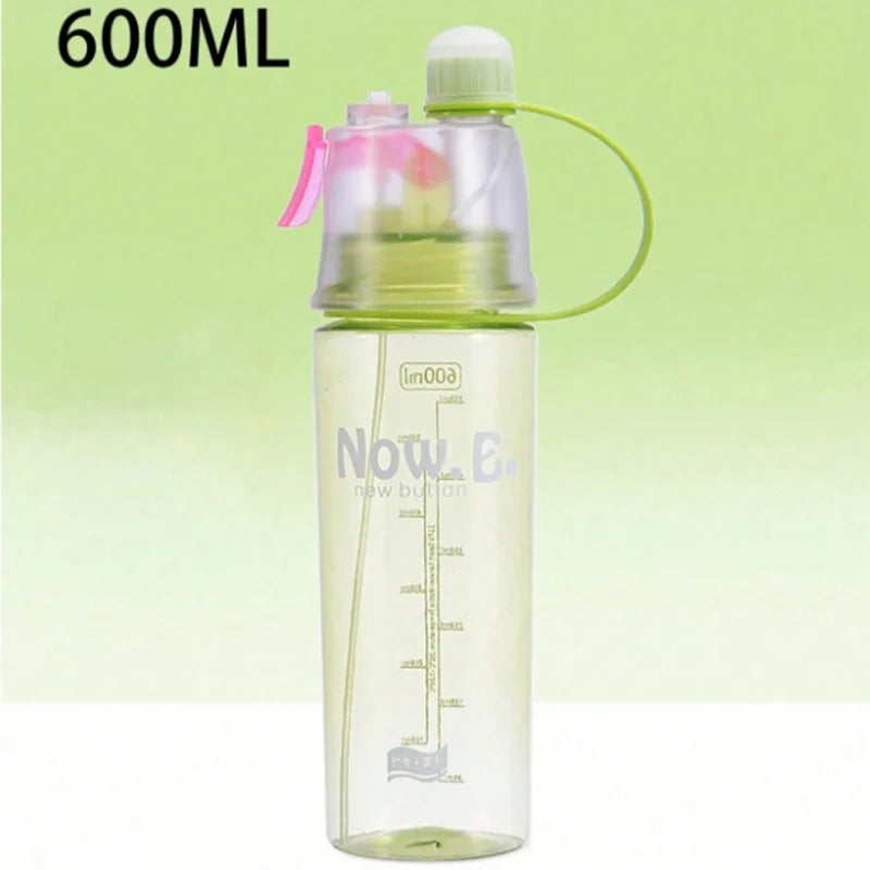 20.3oz Sports Water Bottle Portable Leakproof Spray Water Cup Durable BPA Free Plastic Drinking Jug Outdoor Travel Gym Drinkware