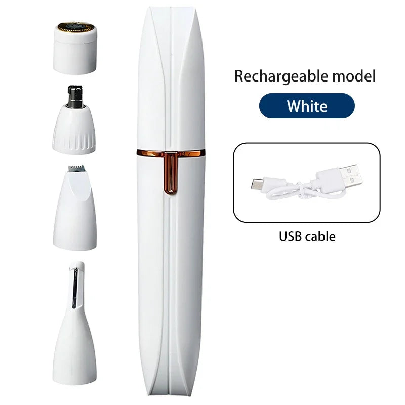4 In 1 Electric Razor for Women Full Body Shaving Facial Epilator
