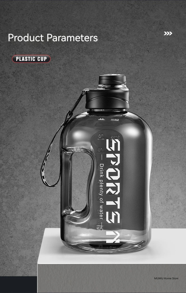 1.7L/2.7L/4L/5L Large Capacity Water Bottle Gym Cycling Cup Sports Water Bottle Portable For Fitness Camping Men Water Kellte