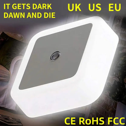 Wireless LED Night Light Sensor Lighting Mini EU US UK Plug Night light Lamp for Home Room Bedroom Stairway Decoration Lights