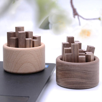 1PC Essential Oil Diffuser Wood Unique Eco-Friendly Fireless Aroma Aromatherapy Fragrance Diffused Home Office Decoration Crafts