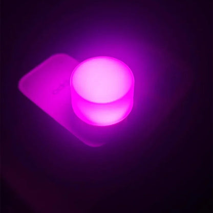 100-10PCS Portable Mini Night Lights Colorful USB Plug Lamp Power Bank Charging LED Book Light Round Reading Eye Protection Lamp