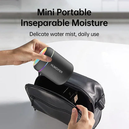 Mini Air Humidifier Usb Aromatherapy Diffuser 180ml Essential Oil Purifier Aromatherapy Spray Car Home Bedroom Led Quiet Desktop