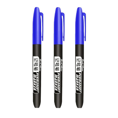 1-20Pcs Permanent Marker Pen Drawing Markers Oil-Based Waterproof Black Blue Red Ink Sketch Pens Stationery Art School Supplies