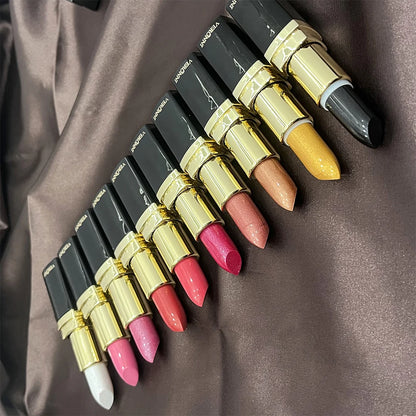 Diamond Shimmer Lipstick Lip Gloss High Pigmented Long Lasting 10 Colors Glitter Lipgloss Lips Makeup Cosmetics Sexy Make Up