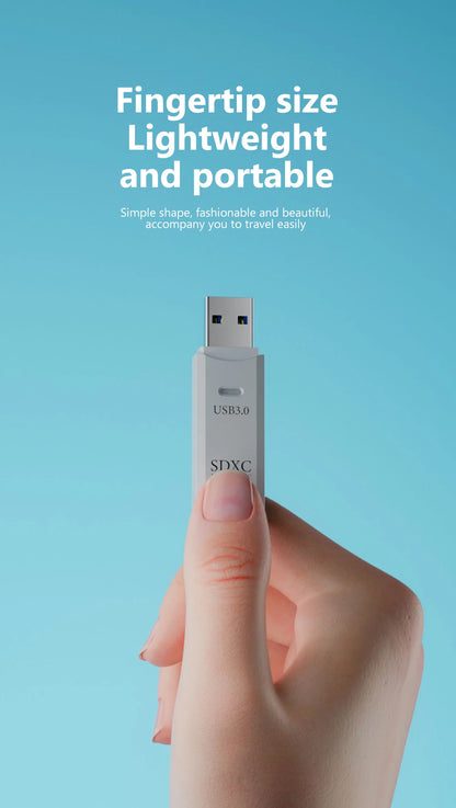 2 In 1 USB 3.0 2.0 Micro SD TF Card Reader High Speed Data Transmission