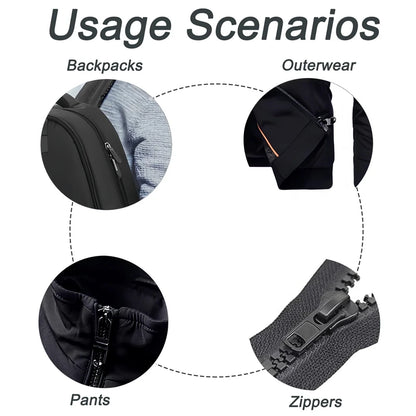 6-60pcs Instant Zipper Universal Instant Fix Repair Kit Replacement Zip Slider Teeth Multifunctional Clothing Replacement Zipper