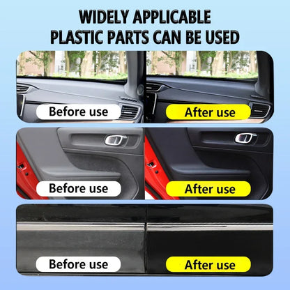 AIVC Plastic Restore Revitalizer Plastic Renovator Longlasting Coating For Car Rubbers Refurbish Clean Gloss Black Shine