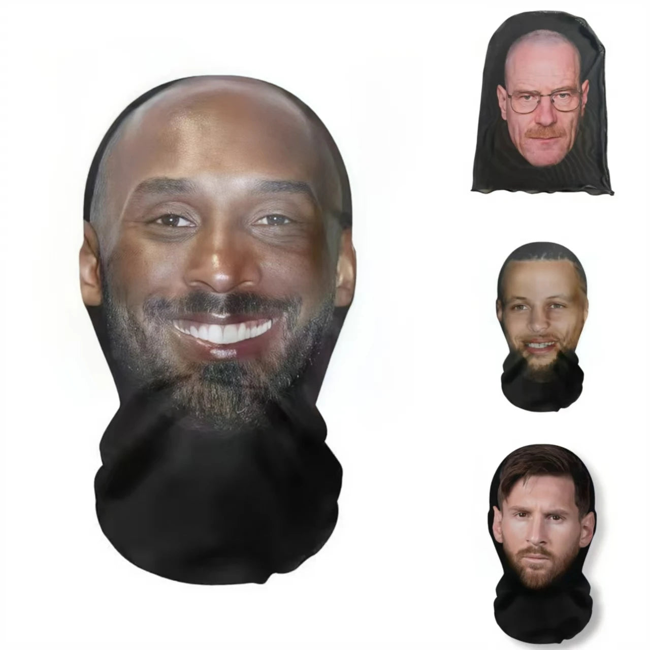 3D Printed Mask Elastic Mesh Full Face Mask for Men Women Cosplay Headwear Novelty Supplies Tricky Hood Party Cosplay Props