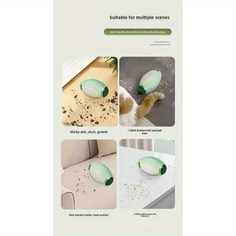 1pc Time-Saver Reusable Washable Lint Roller Strong Adhesive Hair Sticking Machine for Clothes Pets &amp; Furniture Cleaning