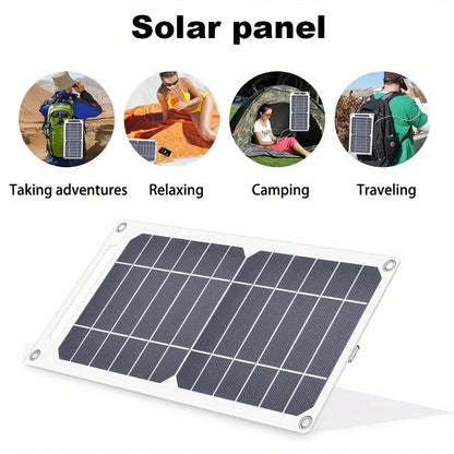Portable Solar Panel USB 12V Charger Mobile Phone Folding Kit Foldable Outdoor Camping Power Bank For iPhone Charging Battery