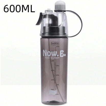 20.3oz Sports Water Bottle Portable Leakproof Spray Water Cup Durable BPA Free Plastic Drinking Jug Outdoor Travel Gym Drinkware