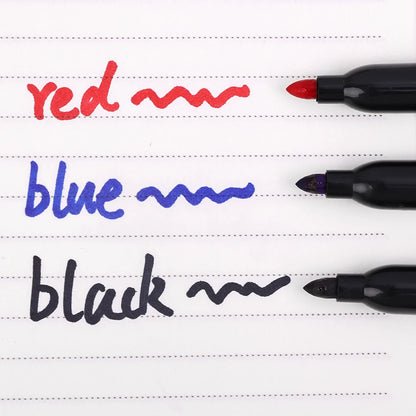 1-20Pcs Permanent Marker Pen Drawing Markers Oil-Based Waterproof Black Blue Red Ink Sketch Pens Stationery Art School Supplies