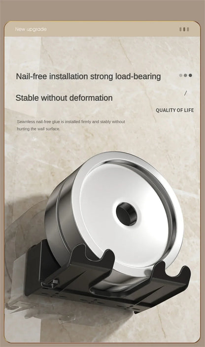 Hair Dryer Holder Wall Dryer Bracket Straightener Stand Hairdryer Organizer Hair Brush Storage Box Bathroom Accessories