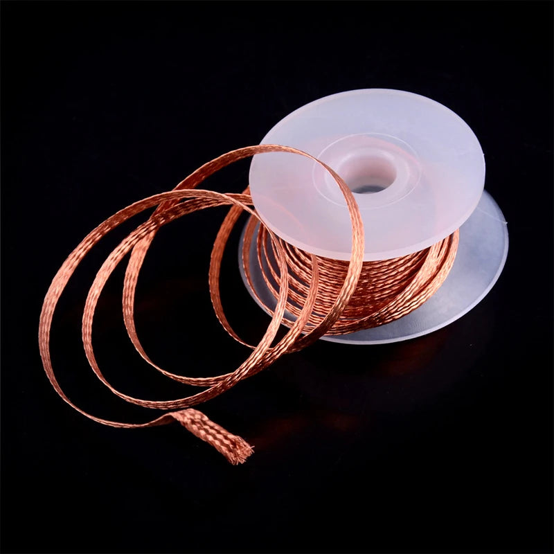 Desoldering Braid Tape Copper Solder Wire Soldering Wick Tin Solder Removal Braid Welding Wire Repair Tool 1.5/2/2.5/3/3.5mm Hot