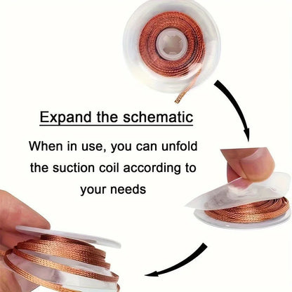 1PC 2.0mm 3.5mm 1.5M Welding Wires Desoldering Braid Solder Remover Wick Wire Welding Tin Sucker Repair Tool