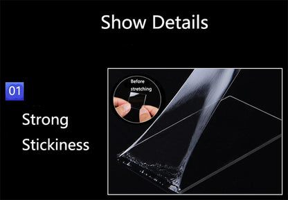 1/2/3/5M Nano Tape Double Sided Tape Transparent Reusable