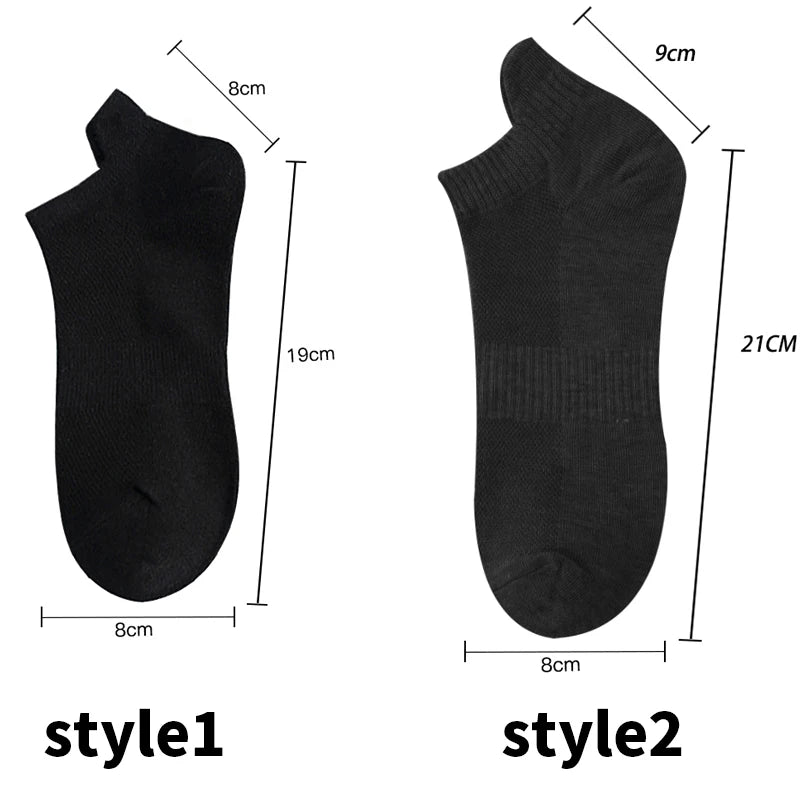 4 Pairs Man Cotton Short Socks Fashion Breathable Mesh Men Comfortable Casual Ankle Sock Pack Male Street Fashions