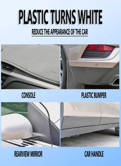 AIVC Plastic Restore Revitalizer Plastic Renovator Longlasting Coating For Car Rubbers Refurbish Clean Gloss Black Shine