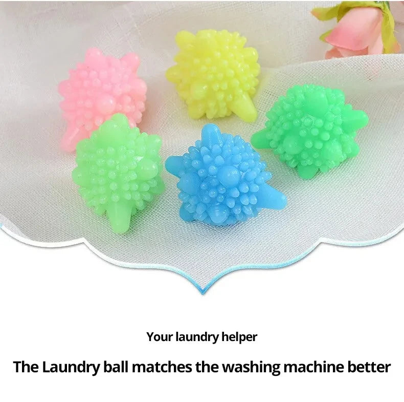 10Pcs/Set Laundry Ball Reusable Household Washing Clothes Softener Remove Dirt Clean Shape PVC Solid 2022