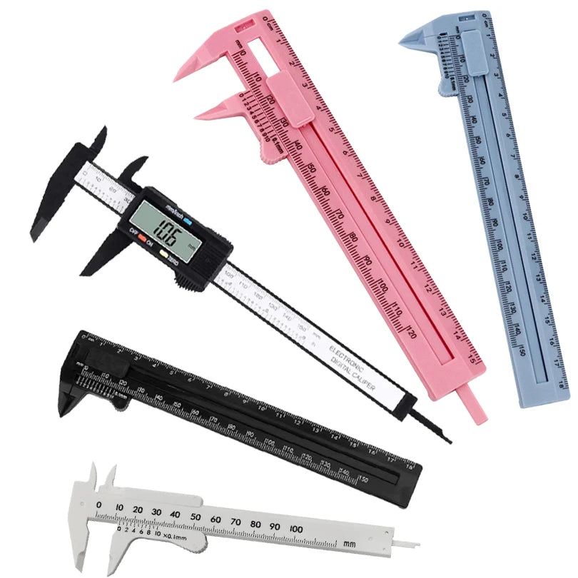150mm 100mm Electronic Digital Caliper Carbon Fiber Dial Vernier Caliper Gauge Micrometer Measuring Tool Digital Ruler