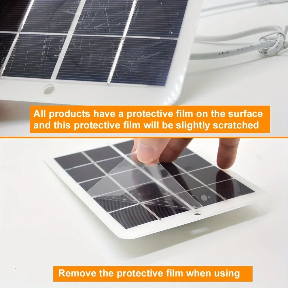 Portable Solar Panel USB 12V Charger Mobile Phone Folding Kit Foldable Outdoor Camping Power Bank For iPhone Charging Battery