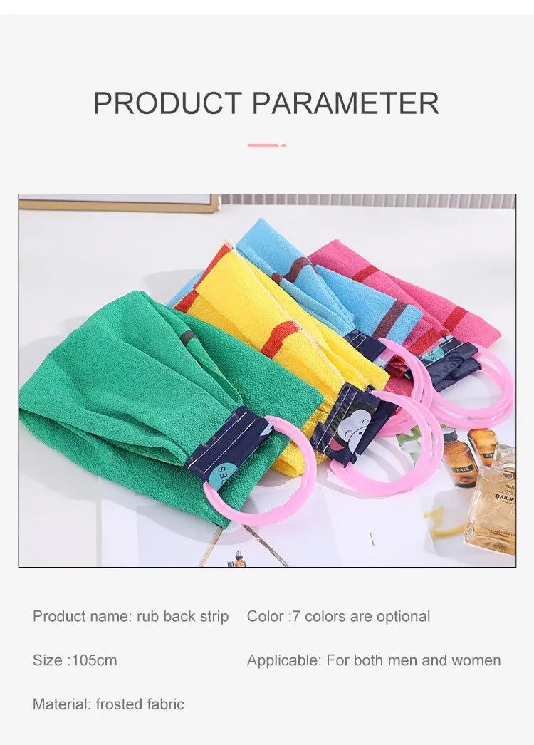 Bath Washers A Long Back Pulled Stripping and Scrubbing Bath Towel for Rubbing Wash and Rub Dirt