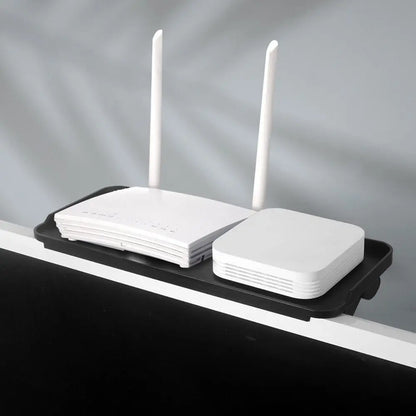 Computer TV Screen Shelf Display Organizer Wireless Router Set-top Box Shelf Home Office Storage Rack Shelf Organizer