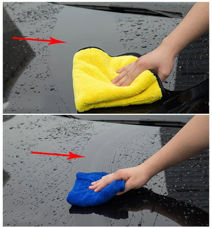 1Pc 30x30/40/60cm Car Wash Microfiber Towel Car Cleaning Drying Cloth Car Care Cloth Microfiber Towel Car Microfiber Cloth